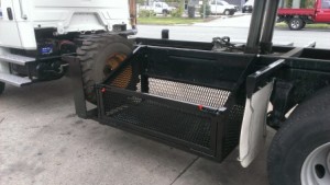 Augar Basket With Bobcat Spare Wheel Carrier                